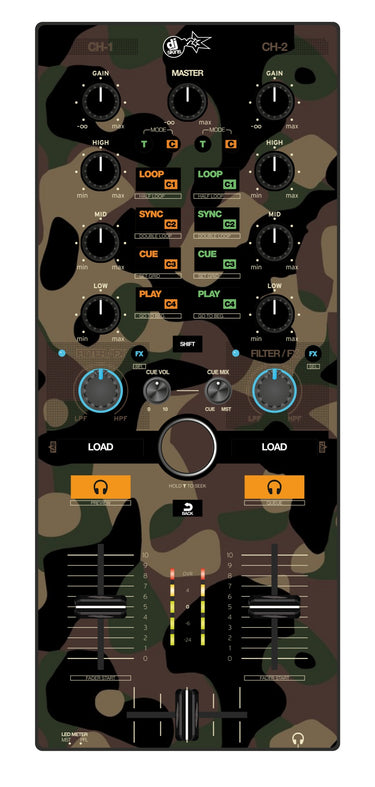 Reloop Mixtour Skin Camo Woodland
